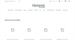 Desktop Screenshot of homend.com.tr