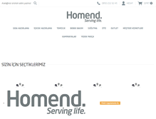 Tablet Screenshot of homend.com.tr